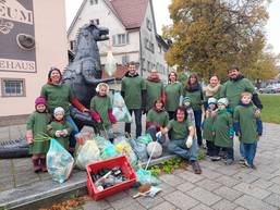 Herbst Müllaktion der Agenda Trossingen